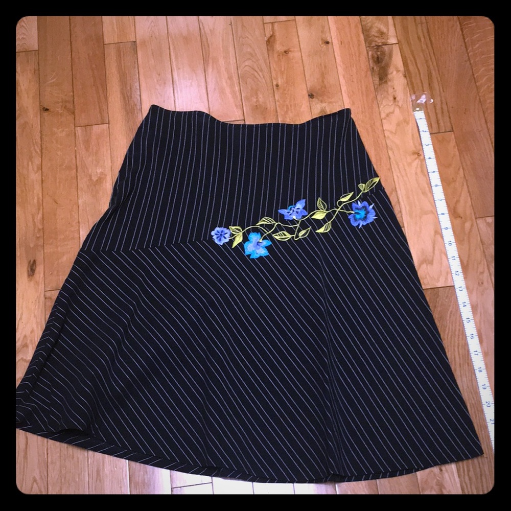 Pin-striped Aline skirt